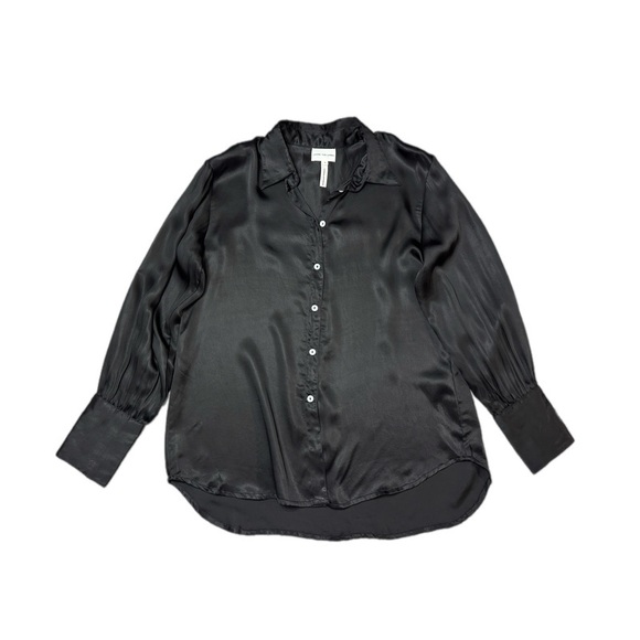 Laude The Label Museo Button Up Satin 100% Cupro Shirt Blouse In Size S - Picture 4 of 11